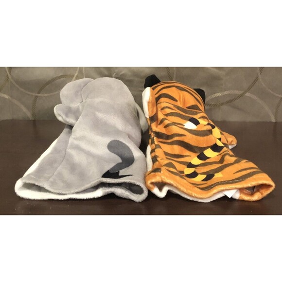 Melissa & Doug Animals Hand Puppets Elephant Tiger Plush Toy Golf Head Cover Lot - Picture 8 of 9